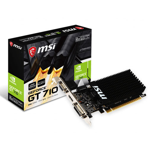 MSI Gaming GeForce GT 710 2GB GDRR3 64-bit Low Profile Graphics Card
