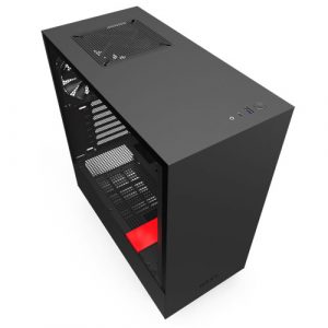 NZXT H510 Compact Mid Tower Black and Red Case