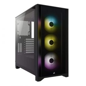 Corsair iCUE 4000X RGB Tempered Glass Mid-Tower ATX Case - Black