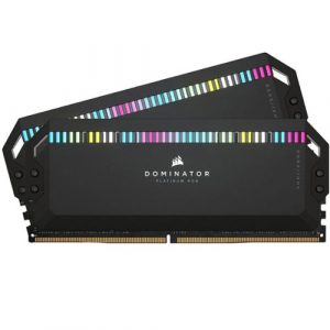 Corsair Dominator Platinum RGB 32GB (2X16GB) DDR5 5200MHz C40 Memory Kit – Black