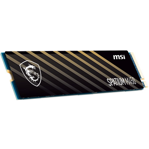 MSI Spatium M450 500GB PCIE 4.0 NVME M.2 Solid State Drive
