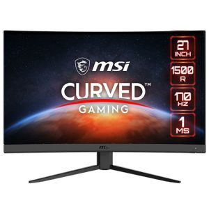 MSI G27CQ4 E2 27” Inch WQHD (2560 x 1440) 170Hz 1ms AMD FreeSync Curved Gaming Monitor