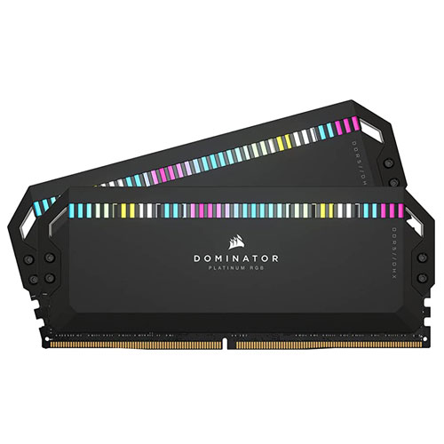 Corsair Dominator Platinum RGB 32GB (2X16GB) DDR5 5600MHz C40 Memory Kit Black