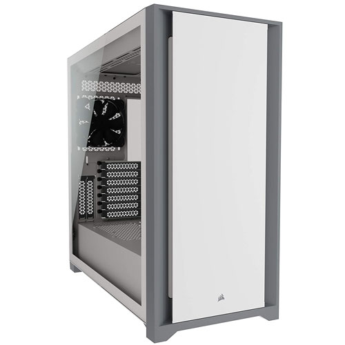 Corsair 5000D Tempered Glass Mid-Tower ATX Case – White