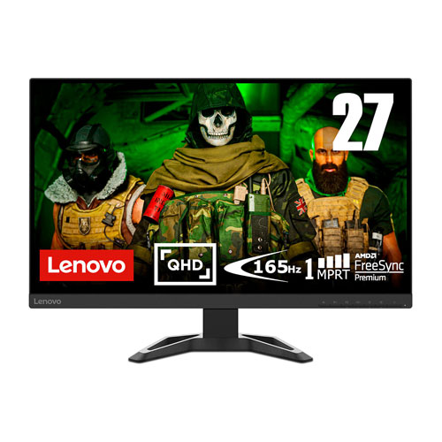 Lenovo G27Q-30 27” Inch QHD (2560 X 1440) 165Hz 1ms AMD FreeSync Gaming Monitor