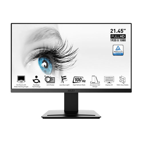 MSI Pro MP223 21.45” Inch 100Hz 1ms FHD Ultra Slim Frameless Monitor