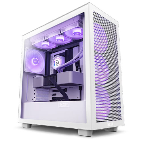 NZXT H7 (2023) Flow RGB Edition ATX Mid Tower White Case