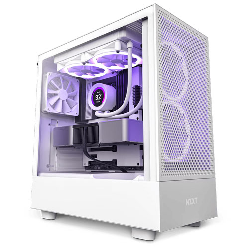 NZXT H5 (2023) Flow RGB Edition ATX Mid Tower White Case