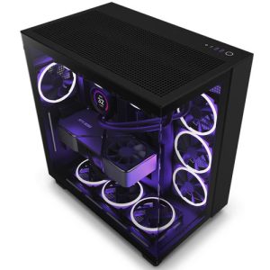 NZXT H9 Flow Edition ATX Mid Tower Premium Black Case