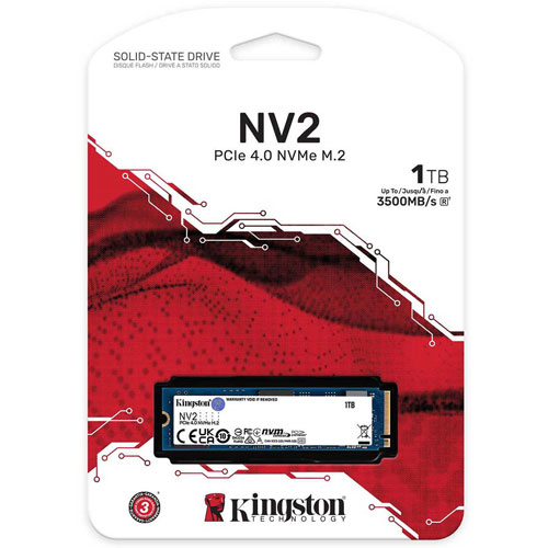 KINGSTON NV2 1TB PCIE 4.0 NVME M.2 Solid State Drive ( 3 YEARS WARRANTY )