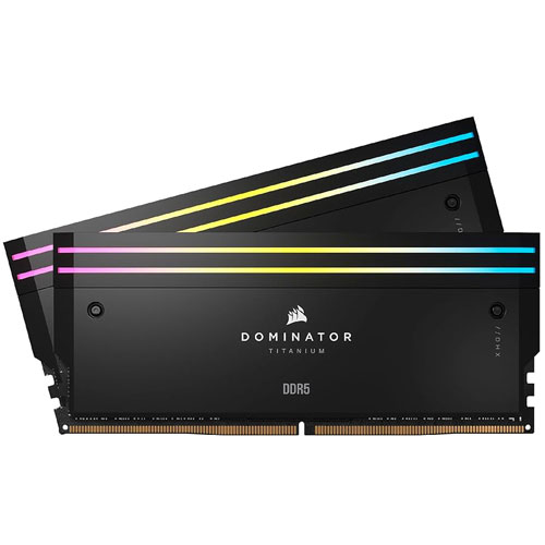 Corsair Dominator Titanium RGB 32GB (2X16GB) DDR5 6400MHz C32 Memory Kit Black (3 YEARS WARRANTY)