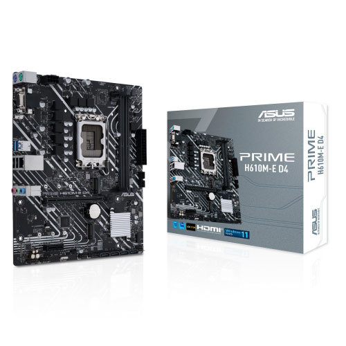 Asus Prime H610M-E D4 CSM Motherboard ( 3 YEARS WARRANTY)