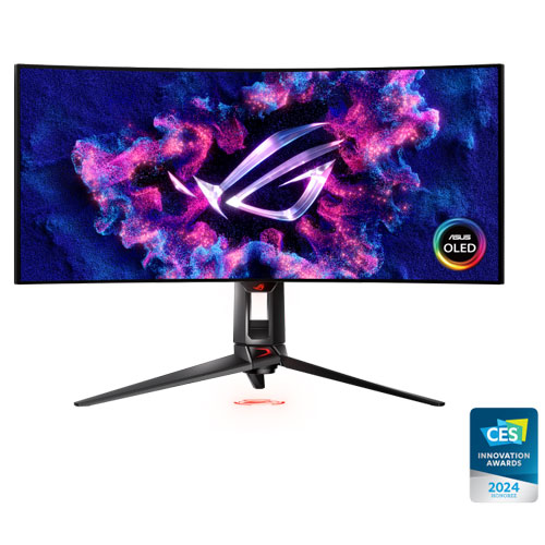 Asus ROG Swift Gaming PG34WCDM 34 Inch OLED UWQHD (3440 X 1440) 240Hz 0.3ms G-SYNC Compatible Frameless Gaming Monitor (3 YEARS WARRANTY)