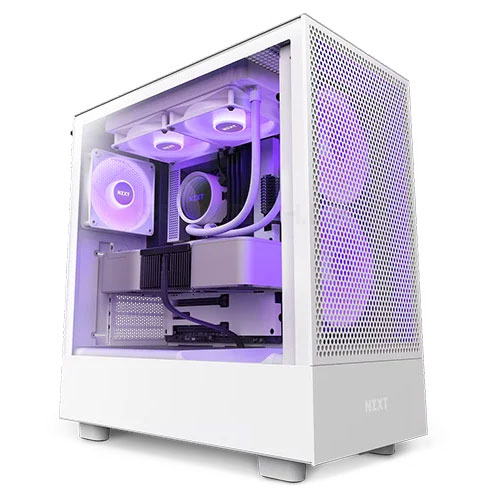 NZXT H5 (2023) Flow RGB Edition ATX Mid Tower White Case