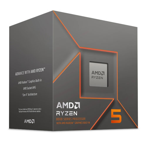 AMD Ryzen 7 8500G (6 Cores, 12 Threads) Up To 3.5 GHz Desktop Processor With Wraith Stealth Cooler ( 3 YEARS WARRANTY)