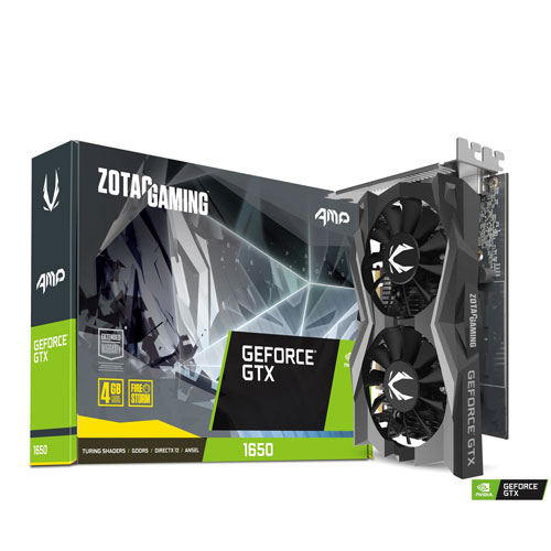 ZOTAC GAMING GTX 1650 AMP Core 4GB GDDR6 Graphics Card