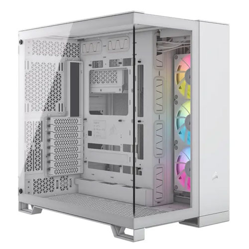 Corsair 6500X Mid-Tower Dual Chamber Case - White