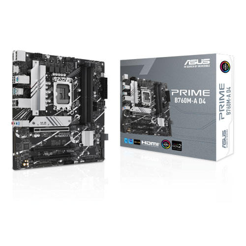 Asus Prime B760M A DDR4 Motherboard ( 3 YEARS WARRANTY )