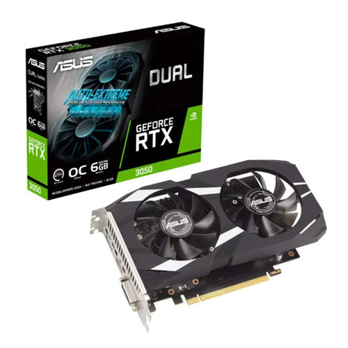 ASUS Dual GeForce RTX 3050 6GB GDDR6 OC Graphics Card ( 3 YEARS WARRANTY )