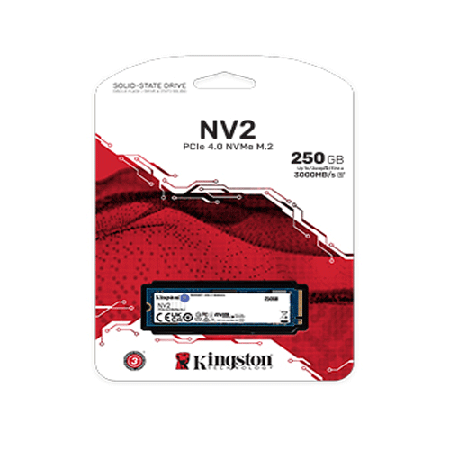 KINGSTON NV2 250GB PCIE 4.0 NVME M.2 SSD 3 YEARS WARRANTY )